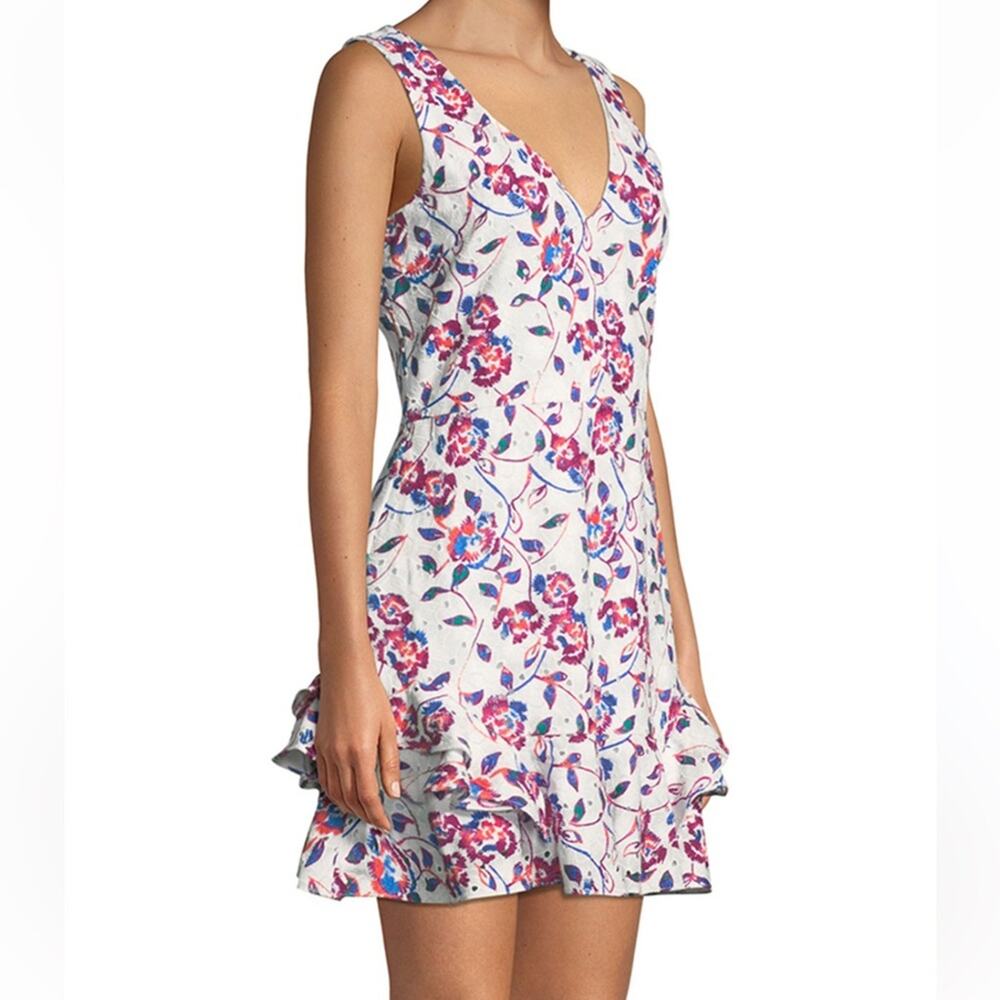 Tanya Taylor White Embroidered Sleeveless Mini Dress Women’s Size 2 - Picture 10 of 10